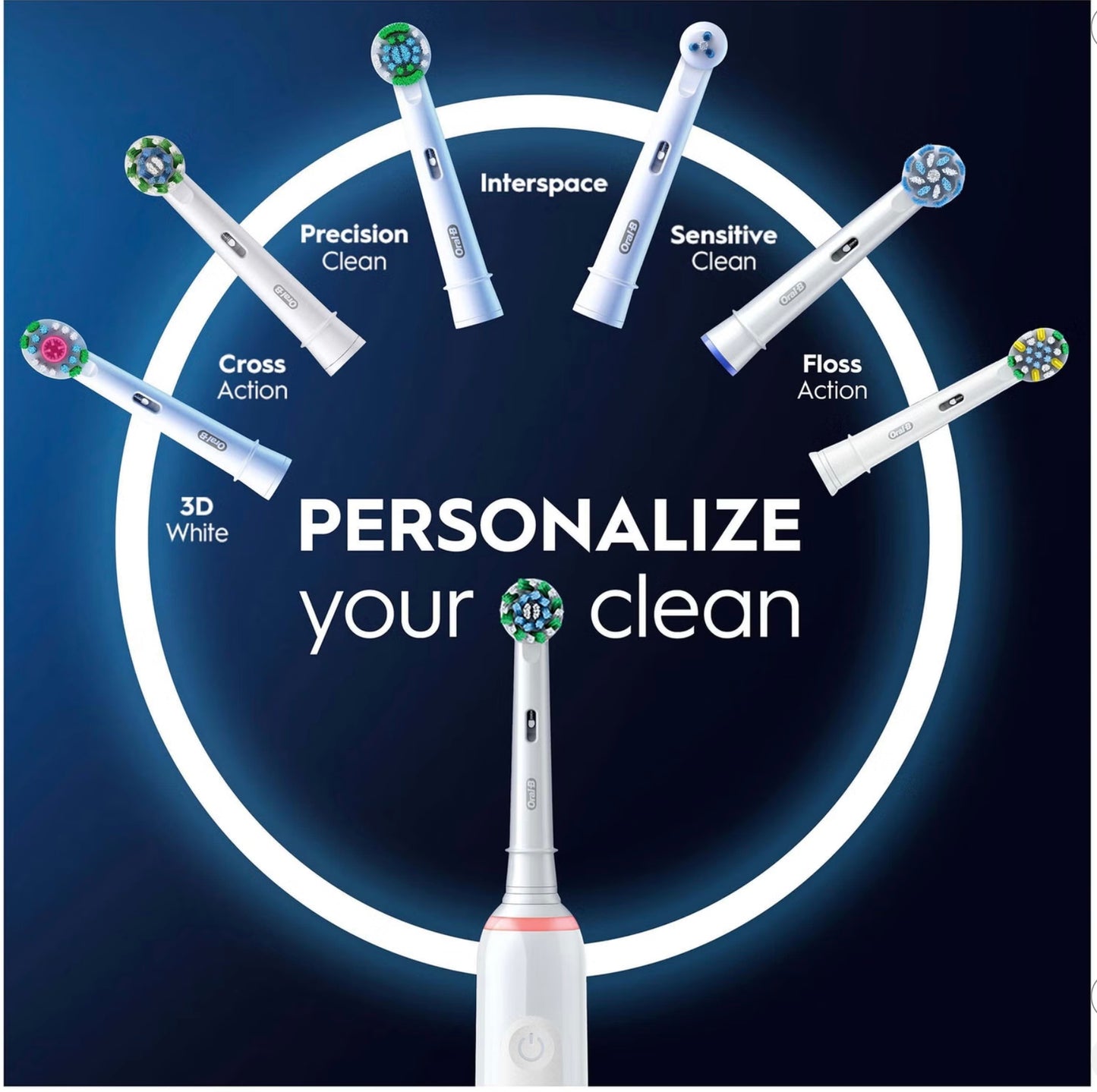 Oral-B Pro 3000 Cross Action White Electric Toothbrush