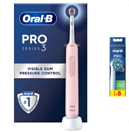 Oral-B Pro 3000 Cross Action White Electric Toothbrush