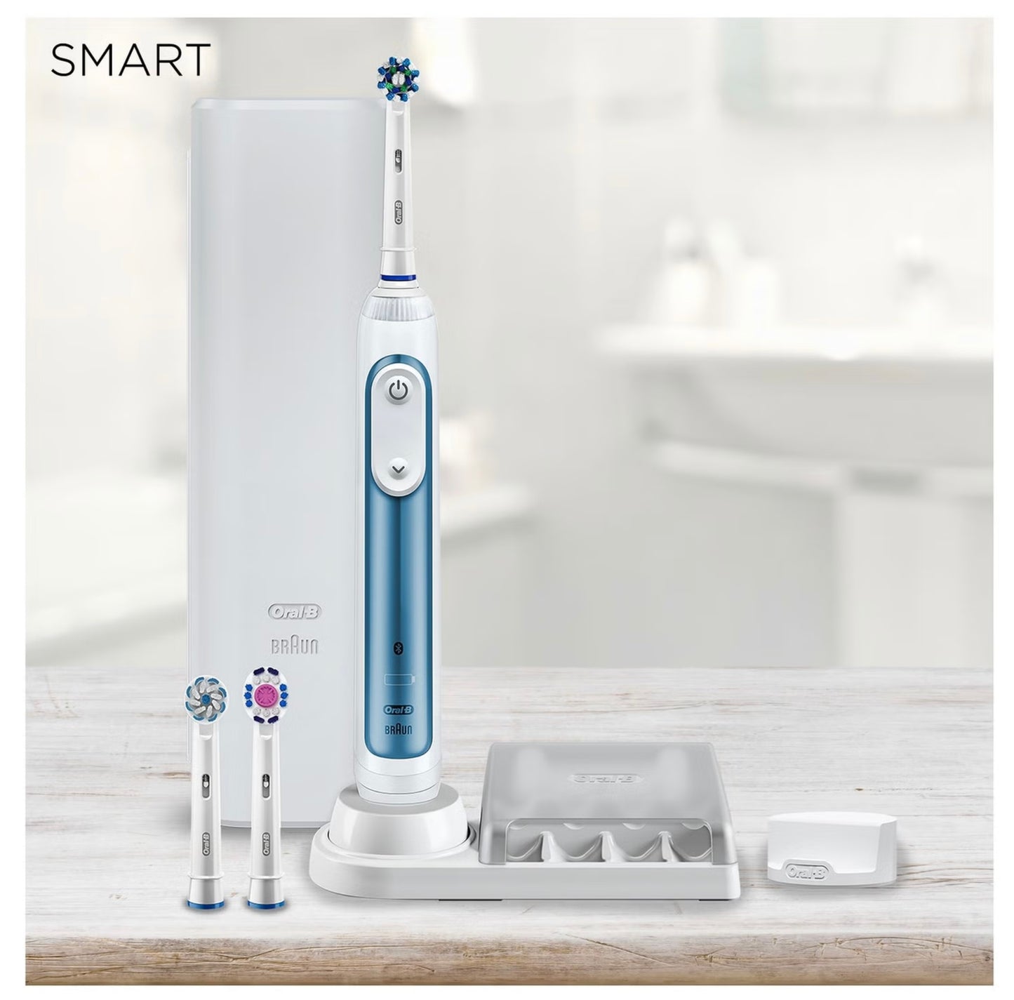 Oral-B Smart 6 Blue Electric Toothbrush, pro-timer, smart Bluetooth, visible pressure sensor, 5 brushing modes