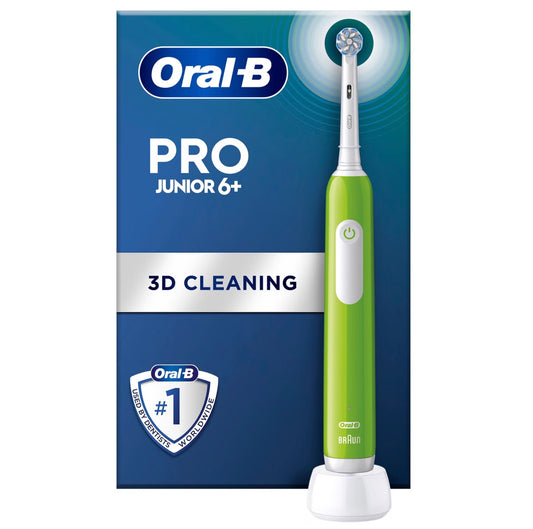 Oral-B Pro Junior Green Electric Toothbrush, For Ages 6+