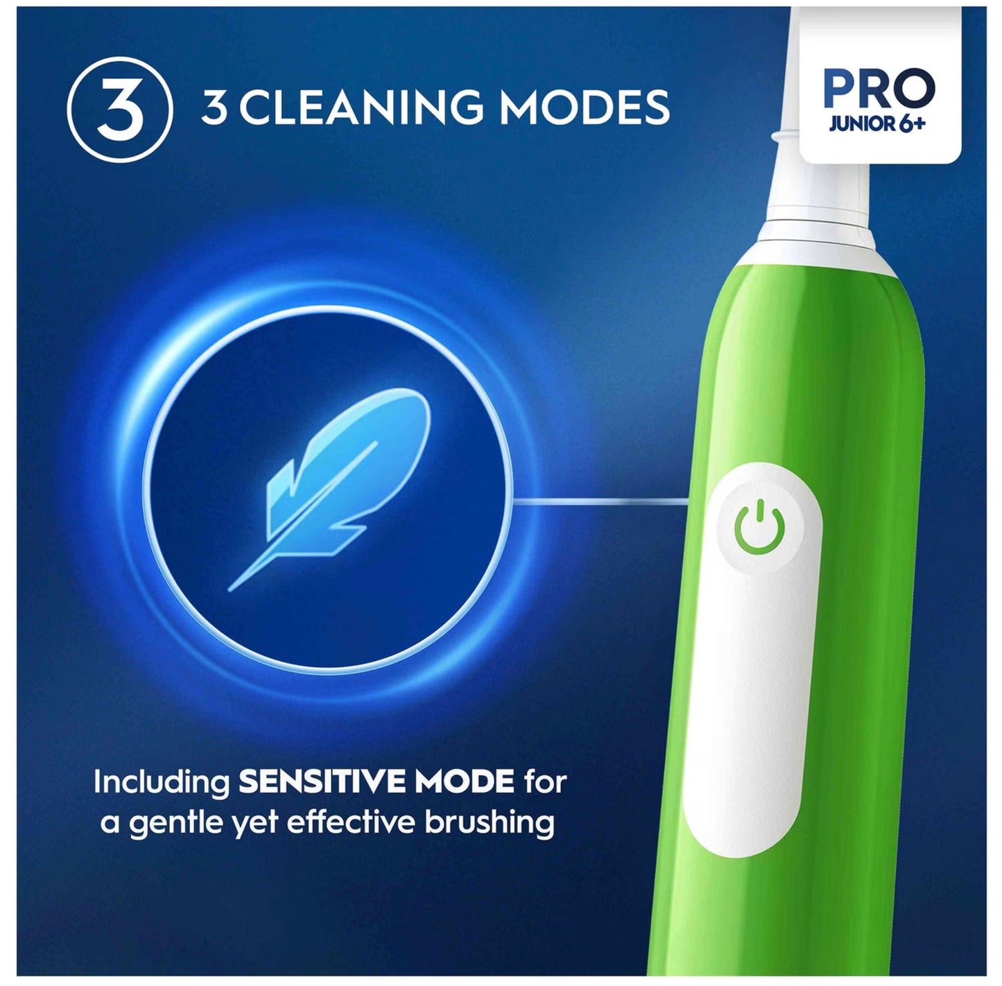 Oral-B Pro Junior Green Electric Toothbrush, For Ages 6+