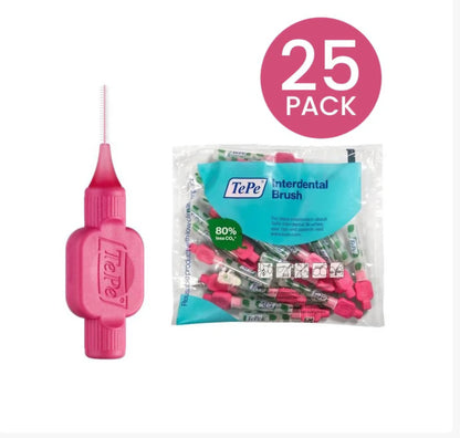 TEPE Pink 0.4mm  Interdental Brushes pack of 25