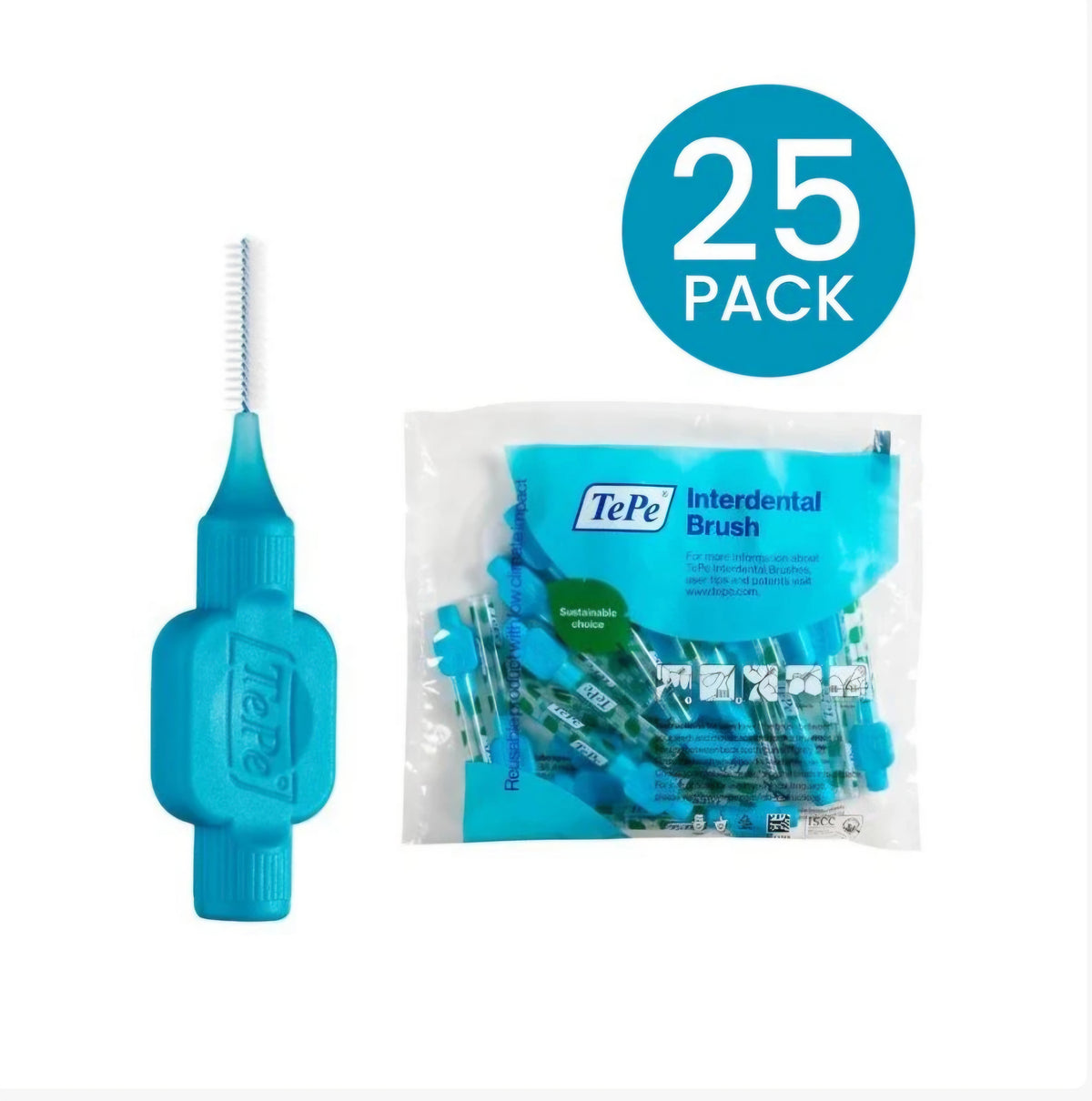 TEPE Pink 0.4mm  Interdental Brushes pack of 25