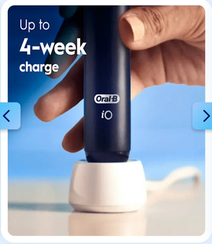 Oral-B iO2 Black Electric Toothbrush Holiday Gift Pack, Includes 4 Replacement Brush Heads!