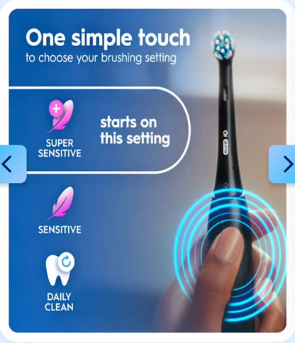 Oral-B iO2 Black Electric Toothbrush Holiday Gift Pack, Includes 4 Replacement Brush Heads!